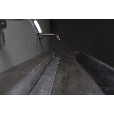 Forzalaqua Stockholm lavabo 120,5x51,5x9cm Rectangulaire 0 trous de robinet Pierre naturelle Pierre bleue adoucie